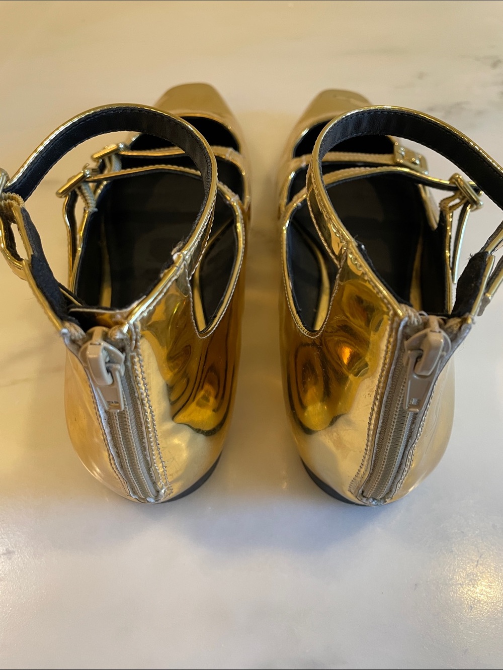 Katy Perry Collections Confidant Mary Jane in Liquid Gold Metallic, Size 10 - Picture 3 of 7